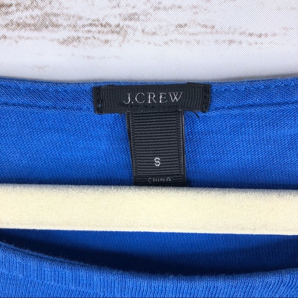 J. Crew stripe colorblock boatneck 3/4 sleeve top - Picture 6 of 8